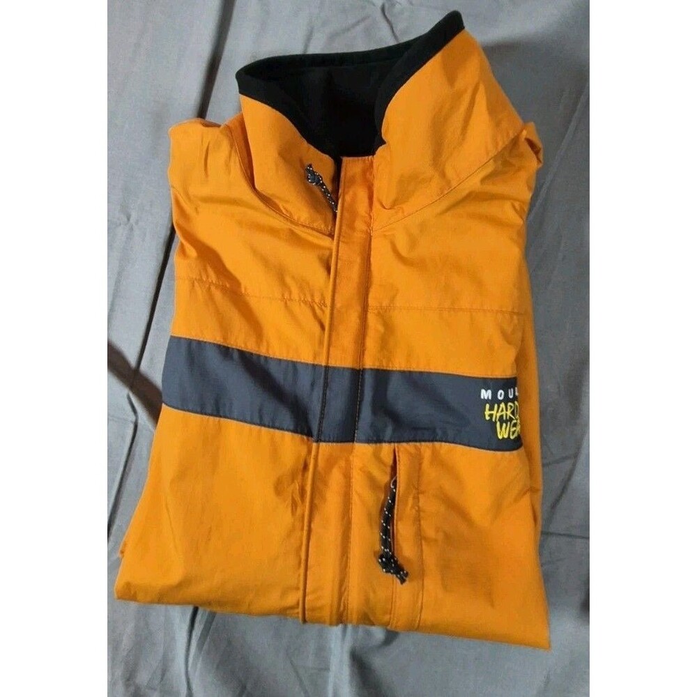 Vtg Mountain Hardwear Outdoor Gear Vest Mens Size Medium Orange/Blue Full Zip